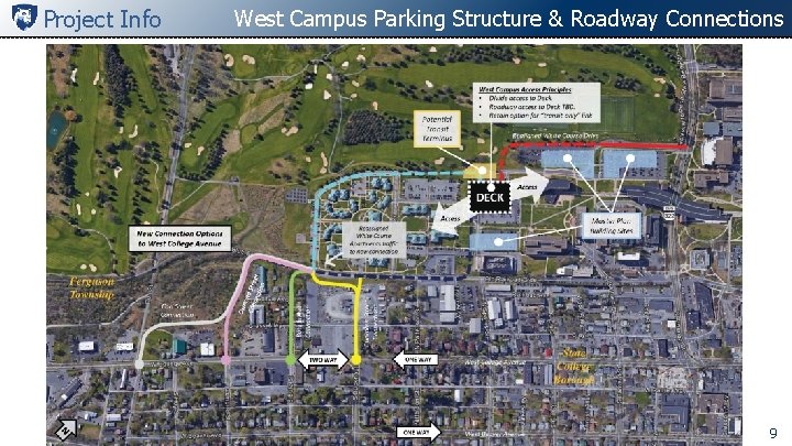 Project Info West Campus Parking Structure & Roadway Connections 9 