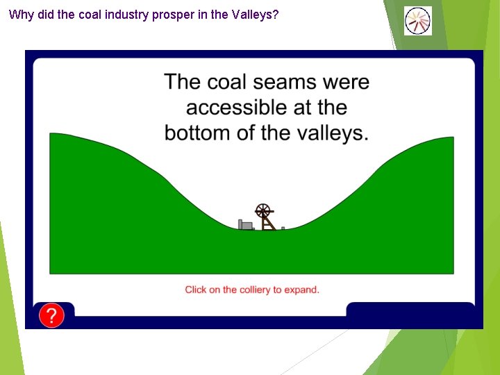 Why did the coal industry prosper in the Valleys? 