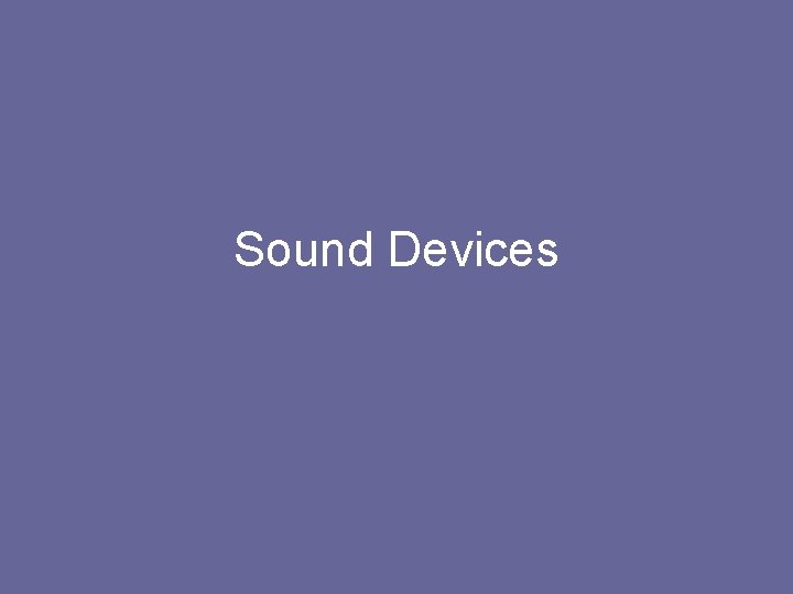 Sound Devices 