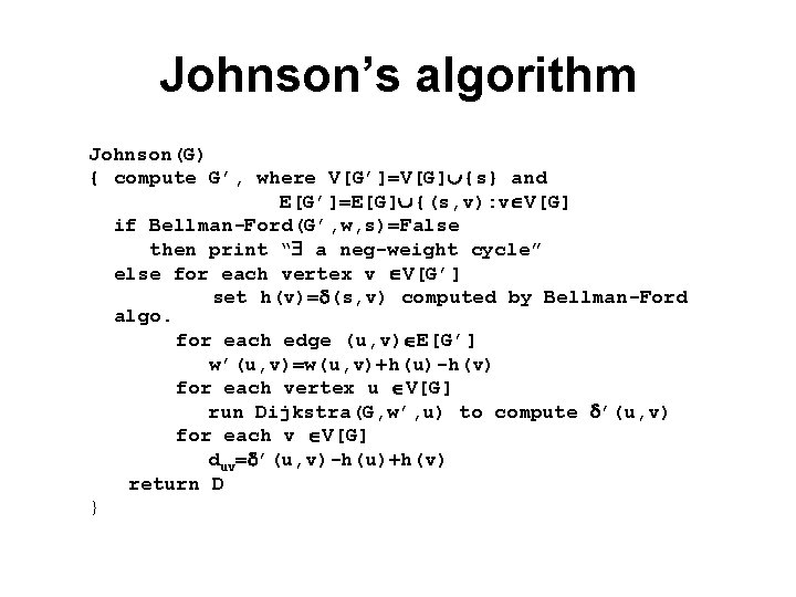 Graph reweighting Theorem Given a label hv for