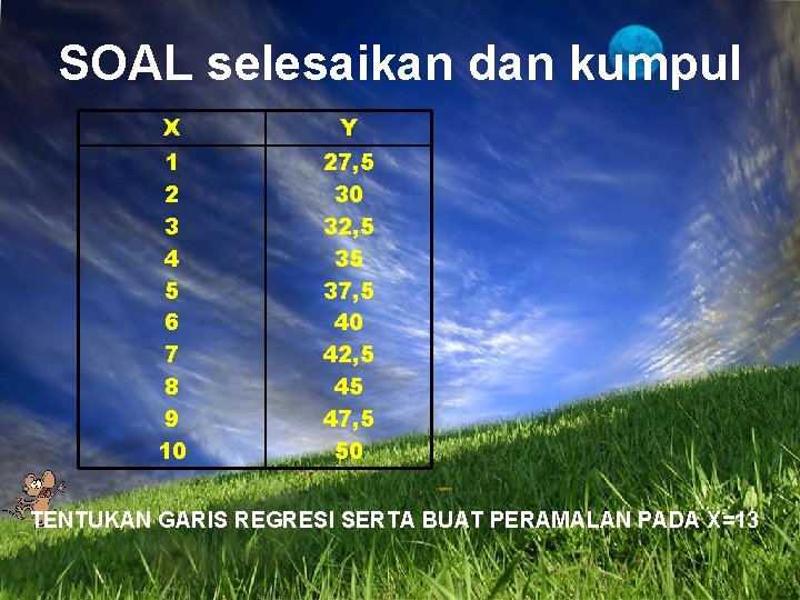 SOAL selesaikan dan kumpul X Y 1 2 3 4 5 6 7 8 SOAL selesaikan dan kumpul X Y 1 2 3 4 5 6 7 8