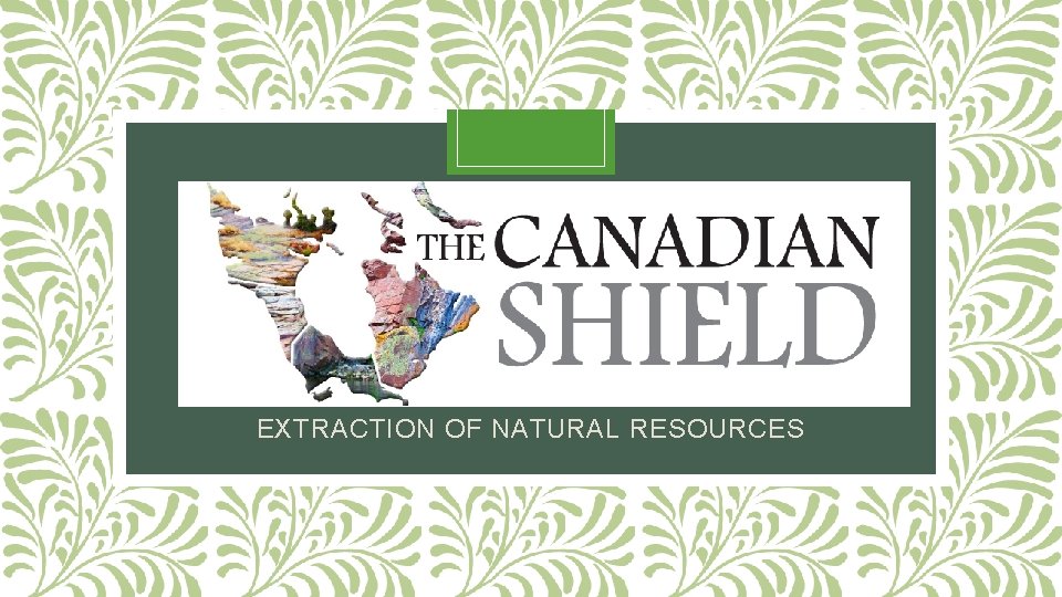 CANADIAN SHIELD EXTRACTION OF NATURAL RESOURCES 