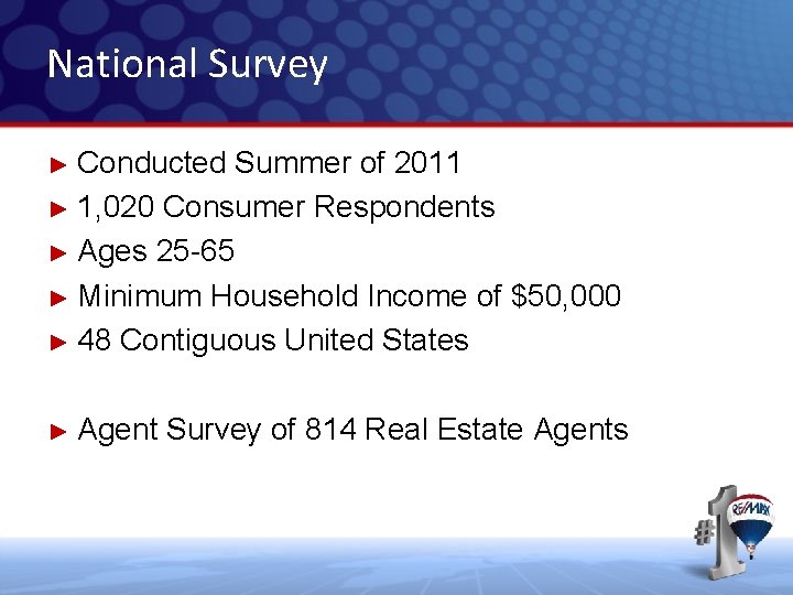 National Survey ► Conducted Summer of 2011 ► 1, 020 Consumer Respondents ► Ages National Survey ► Conducted Summer of 2011 ► 1, 020 Consumer Respondents ► Ages
