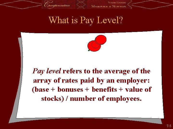 What is Pay Level? Pay level refers to the average of the array of