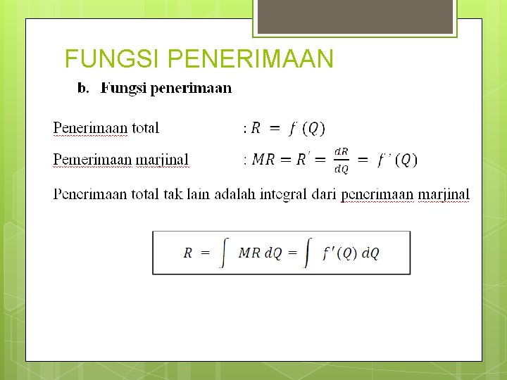 FUNGSI PENERIMAAN 