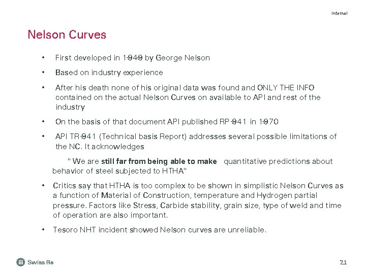 Internal Nelson Curves • First developed in 1949 by George Nelson • Based on