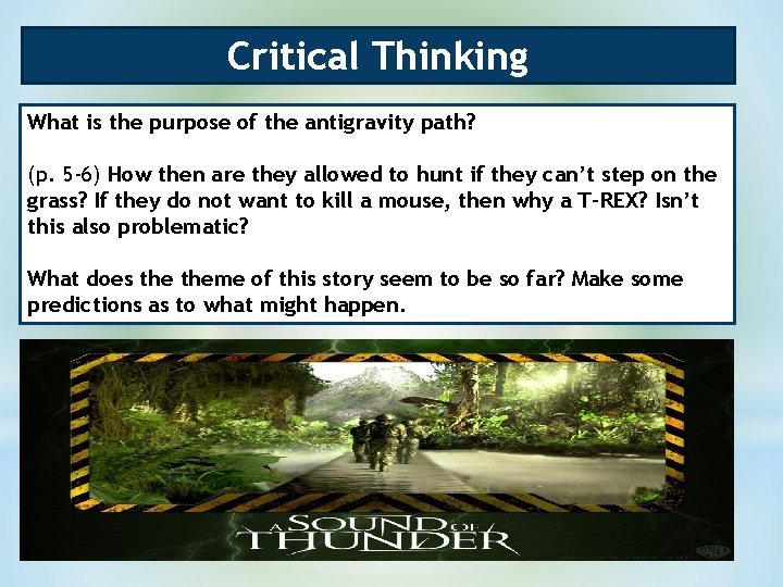 Critical Thinking What is the purpose of the antigravity path? (p. 5 -6) How Critical Thinking What is the purpose of the antigravity path? (p. 5 -6) How
