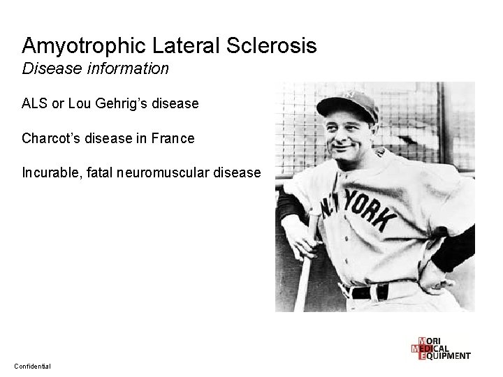 Amyotrophic Lateral Sclerosis Disease information ALS or Lou Gehrig’s disease Charcot’s disease in France