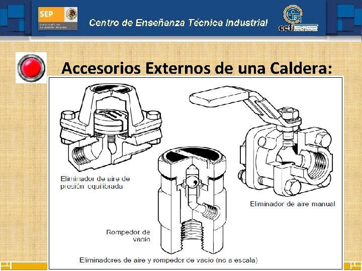 Accesorios Externos de una Caldera: 