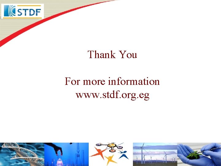 Thank You For more information www. stdf. org. eg 