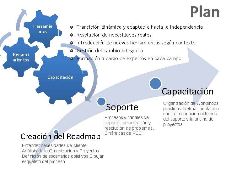 Plan Herramie ntas Transición dinámica y adaptable hacia la Independencia Resolución de necesidades reales