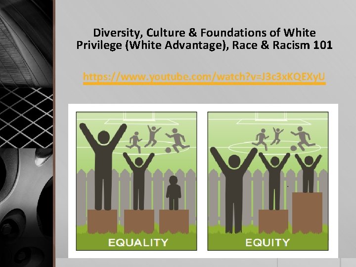 Diversity, Culture & Foundations of White Privilege (White Advantage), Race & Racism 101 https: Diversity, Culture & Foundations of White Privilege (White Advantage), Race & Racism 101 https: