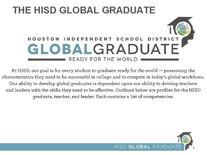 THE HISD GLOBAL GRADUATE 4 