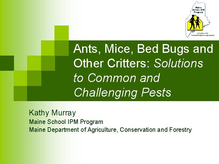 Ants, Mice, Bed Bugs and Other Critters: Solutions to Common and Challenging Pests Kathy