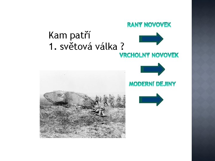 Kam patří 1. světová válka ? 