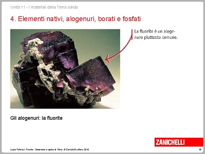 Unità 11 - I materiali della Terra solida 4. Elementi nativi, alogenuri, borati e