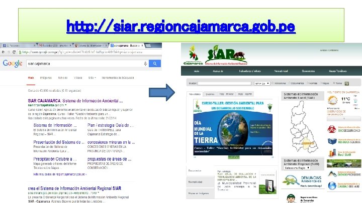 http: //siar. regioncajamarca. gob. pe 