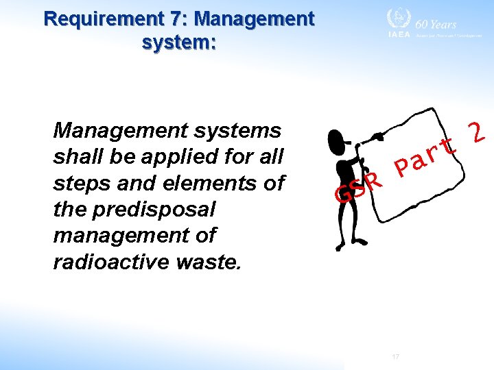 Requirement 7: Management system: Management systems shall be applied for all steps and elements