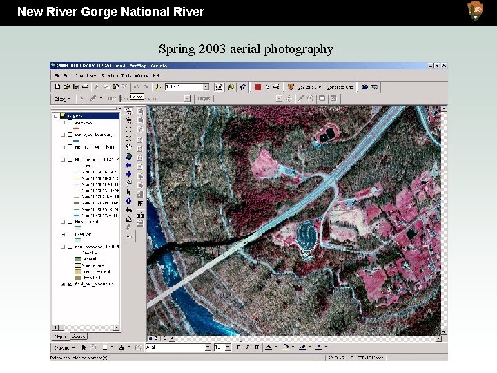 New River Gorge National River Spring 2003 aerial photography 