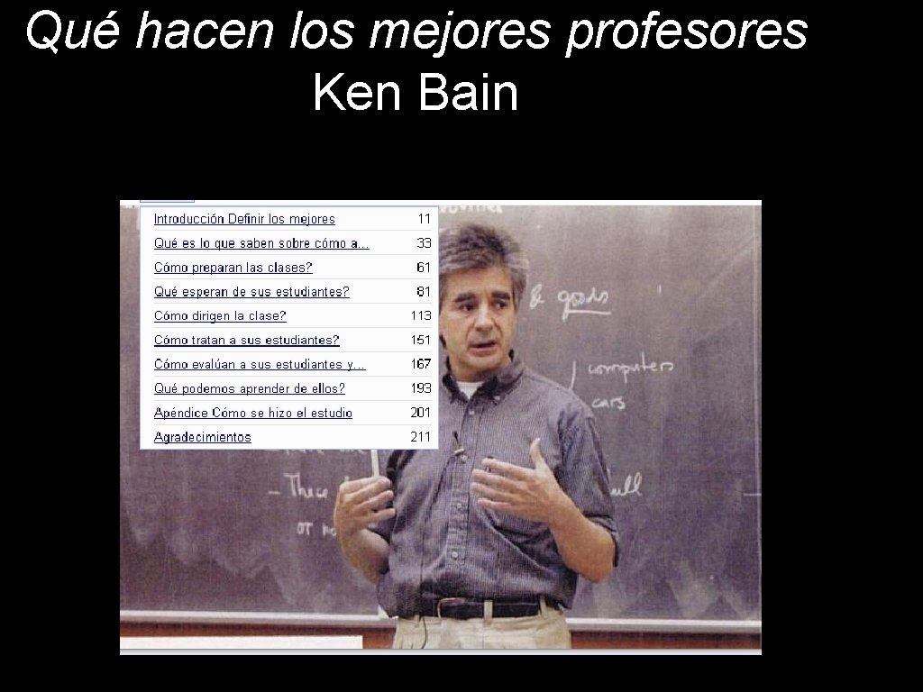 Qué hacen los mejores profesores Ken Bain 