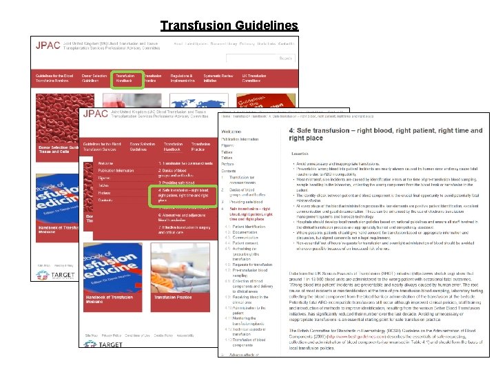 Transfusion Guidelines 