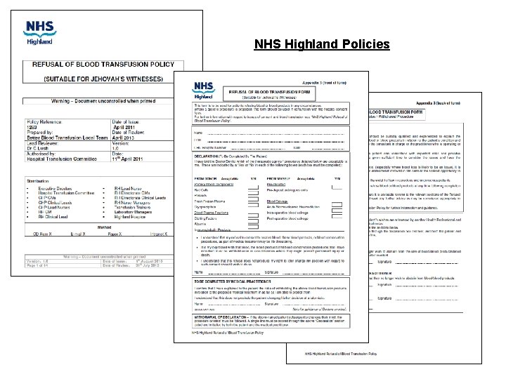 NHS Highland Policies 