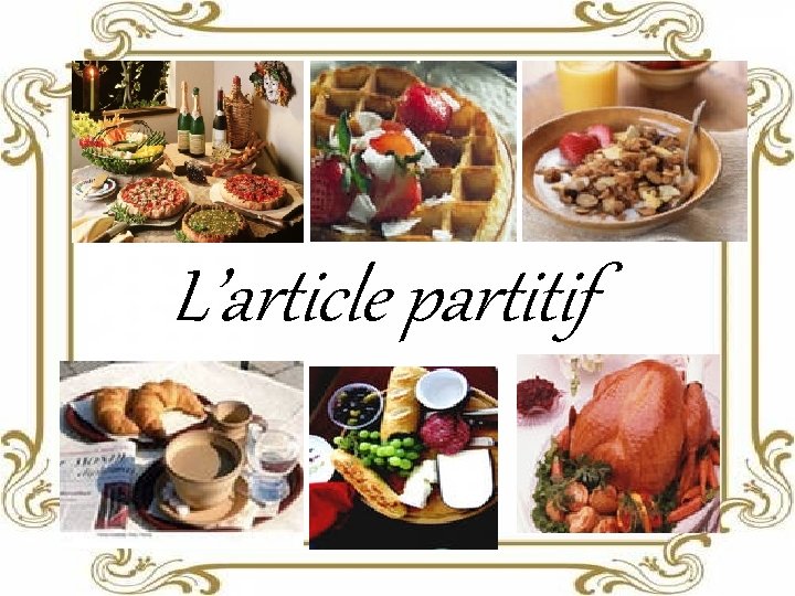 L’article partitif 