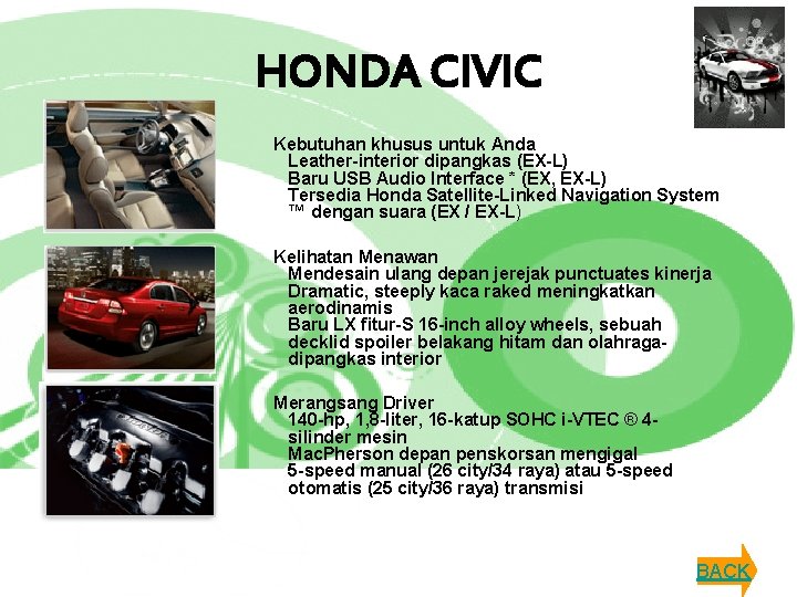 HONDA CIVIC Kebutuhan khusus untuk Anda Leather-interior dipangkas (EX-L) Baru USB Audio Interface *