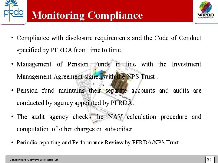 Monitoring Compliance • Compliance with disclosure requirements and the Code of Conduct specified by