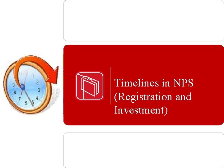 Timelines in NPS (Registration and Investment) 