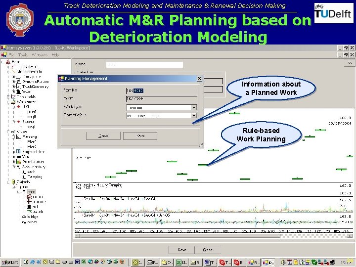 Track Deterioration Modeling and Maintenance & Renewal Decision Making Automatic M&R Planning based on Track Deterioration Modeling and Maintenance & Renewal Decision Making Automatic M&R Planning based on