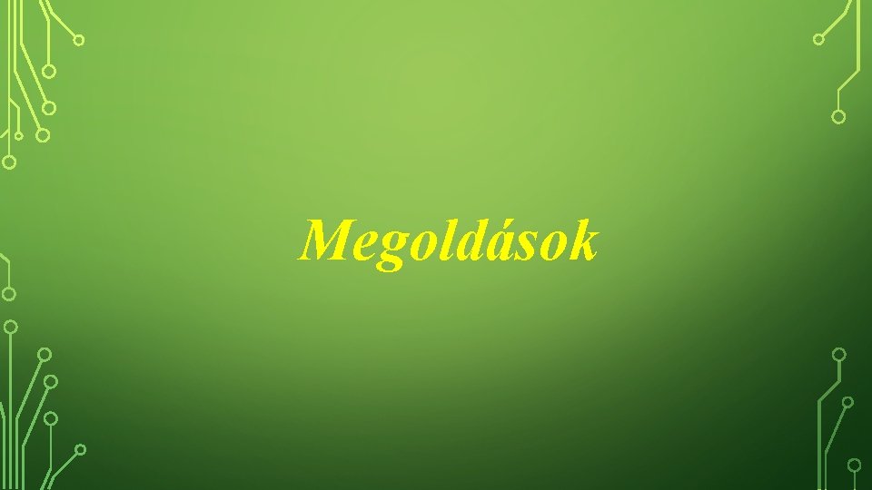 Megoldások 