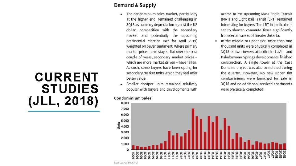 CURRENT STUDIES (JLL, 2018) 