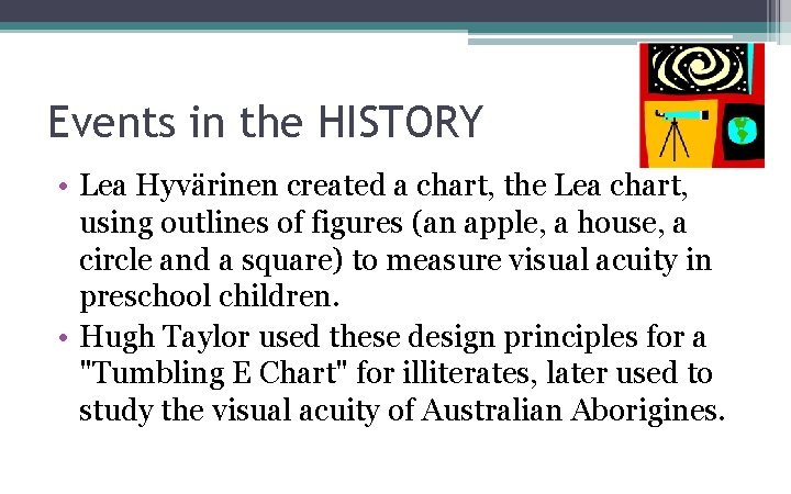 Events in the HISTORY • Lea Hyvärinen created a chart, the Lea chart, using Events in the HISTORY • Lea Hyvärinen created a chart, the Lea chart, using