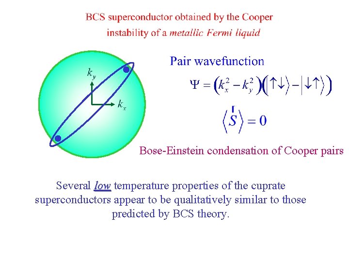Bose-Einstein condensation of Cooper pairs Several low temperature properties of the cuprate low superconductors
