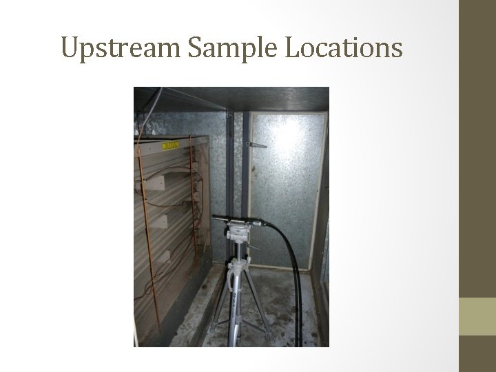 Upstream Sample Locations 