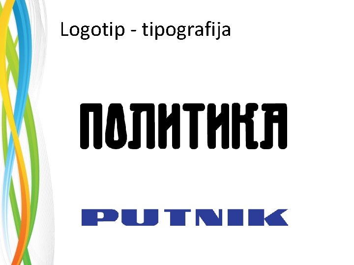 Logotip - tipografija 