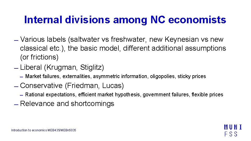 Schools Of Economic Thought Vladan Hodulk This Powerpoint