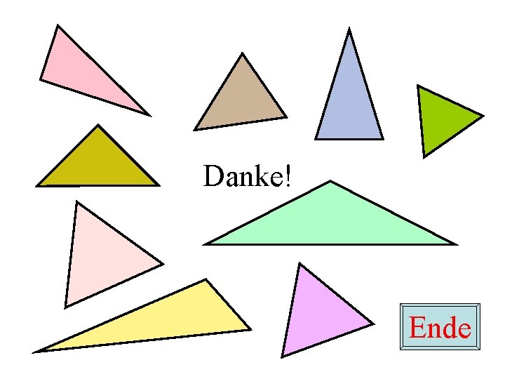 Danke! Ende 