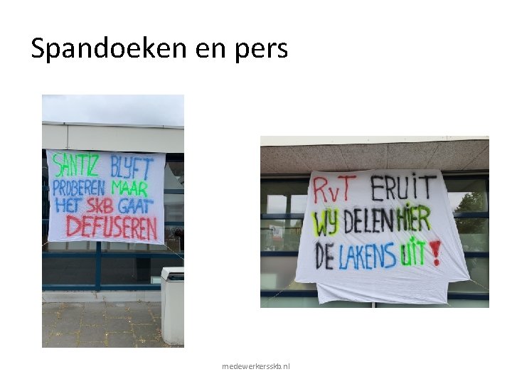 Spandoeken en pers medewerkersskb. nl Spandoeken en pers medewerkersskb. nl