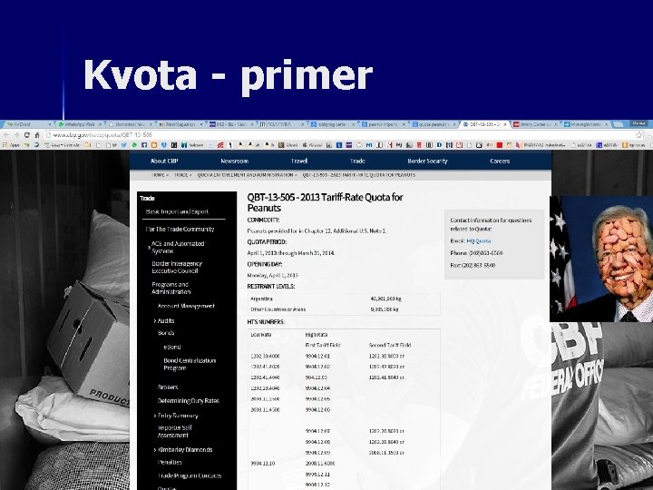 Kvota - primer 