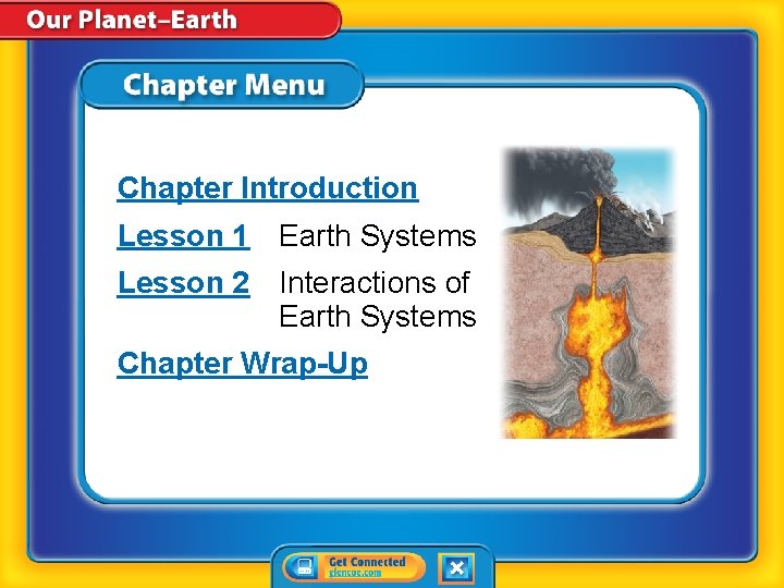 Chapter Introduction Lesson 1 Earth Systems Lesson 2 Interactions of Earth Systems Chapter Wrap-Up