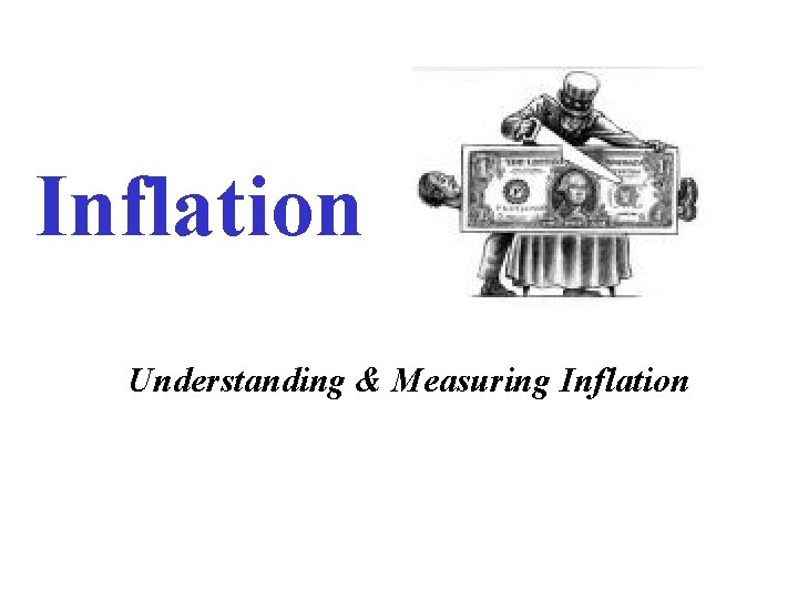 Inflation Understanding & Measuring Inflation 
