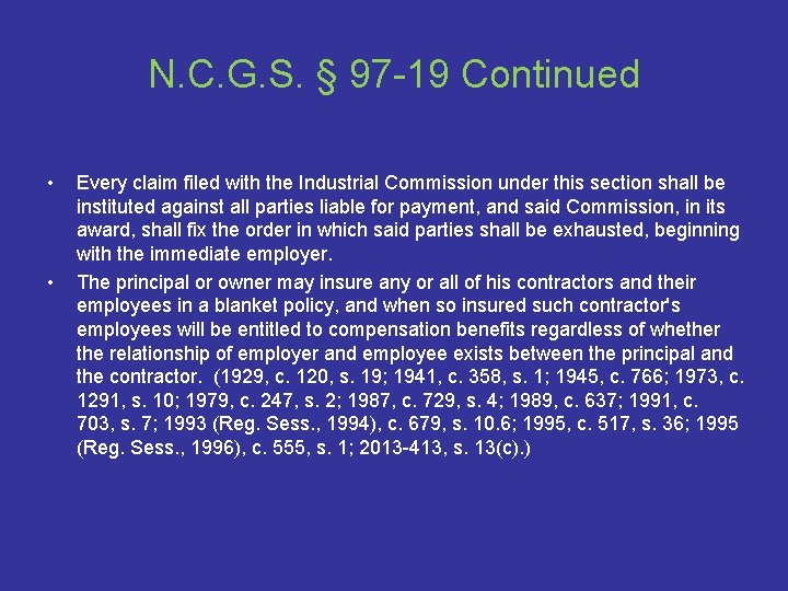 N. C. G. S. § 97 -19 Continued • • Every claim filed with