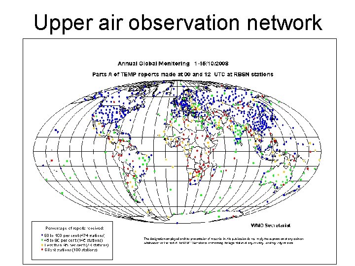 Upper air observation network 