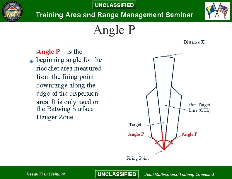 UNCLASSIFIED Training Area and Range Management Seminar Angle P Distance X Angle P – UNCLASSIFIED Training Area and Range Management Seminar Angle P Distance X Angle P –