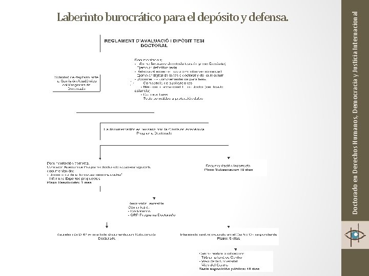 Doctorado en Derechos Humanos, Democracia y Justicia Internacional Laberinto burocrático para el depósito y