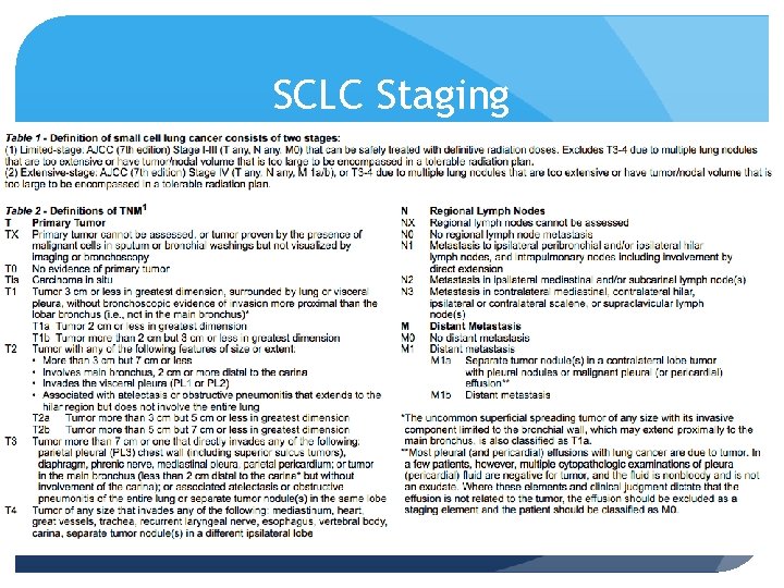 SCLC Staging 