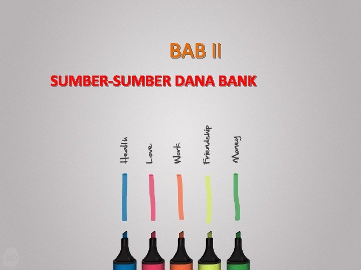 BAB II SUMBER-SUMBER DANA BANK 