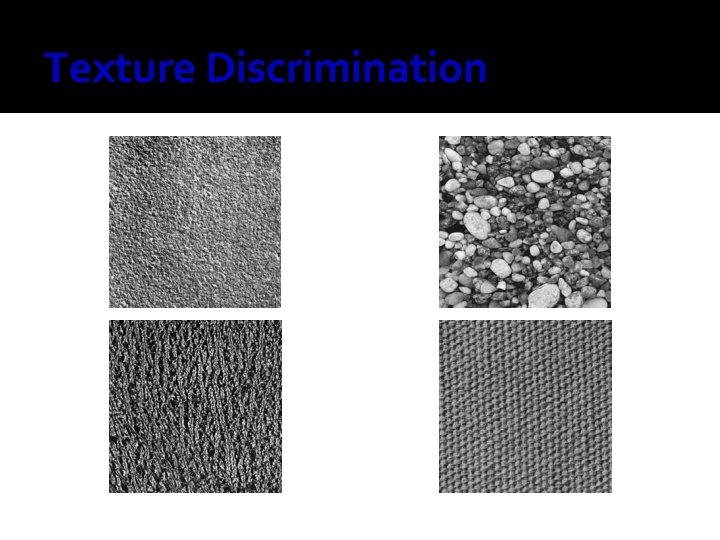 Texture Discrimination 